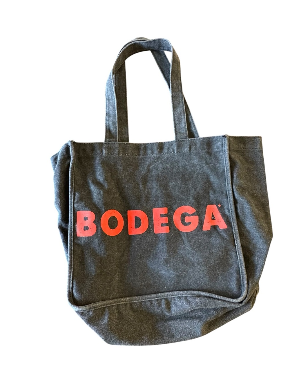 PO-GD Bodega Boston Canvas Tote Bag Black Red Logo Streetwear Collectible